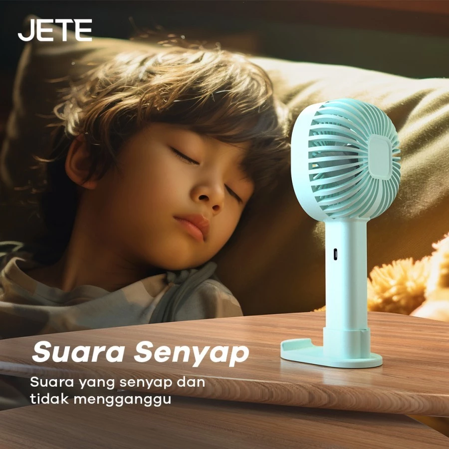 JETE SF2  Kipas Angin Portable with Holder Dock 19cm - Garansi 2 Tahun (RTL) - Gambar 4