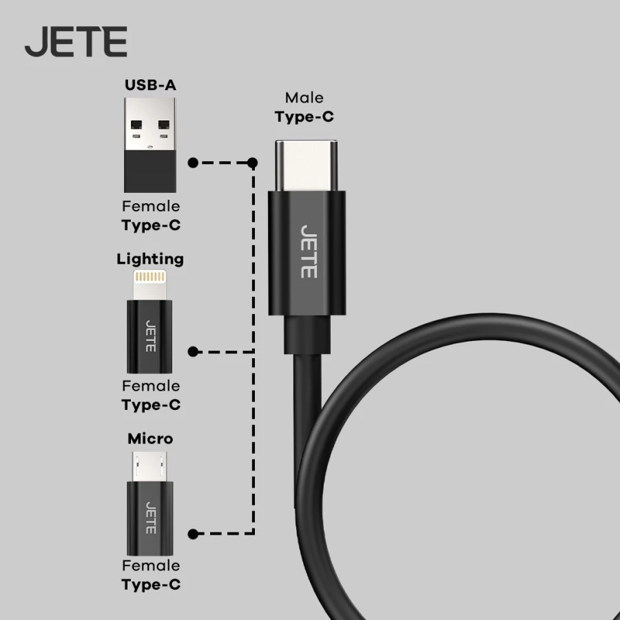 JETE CX15 Kabel Data 8in1 60W Output 3A - Garansi Resmi 2 Tahun - Gambar 2