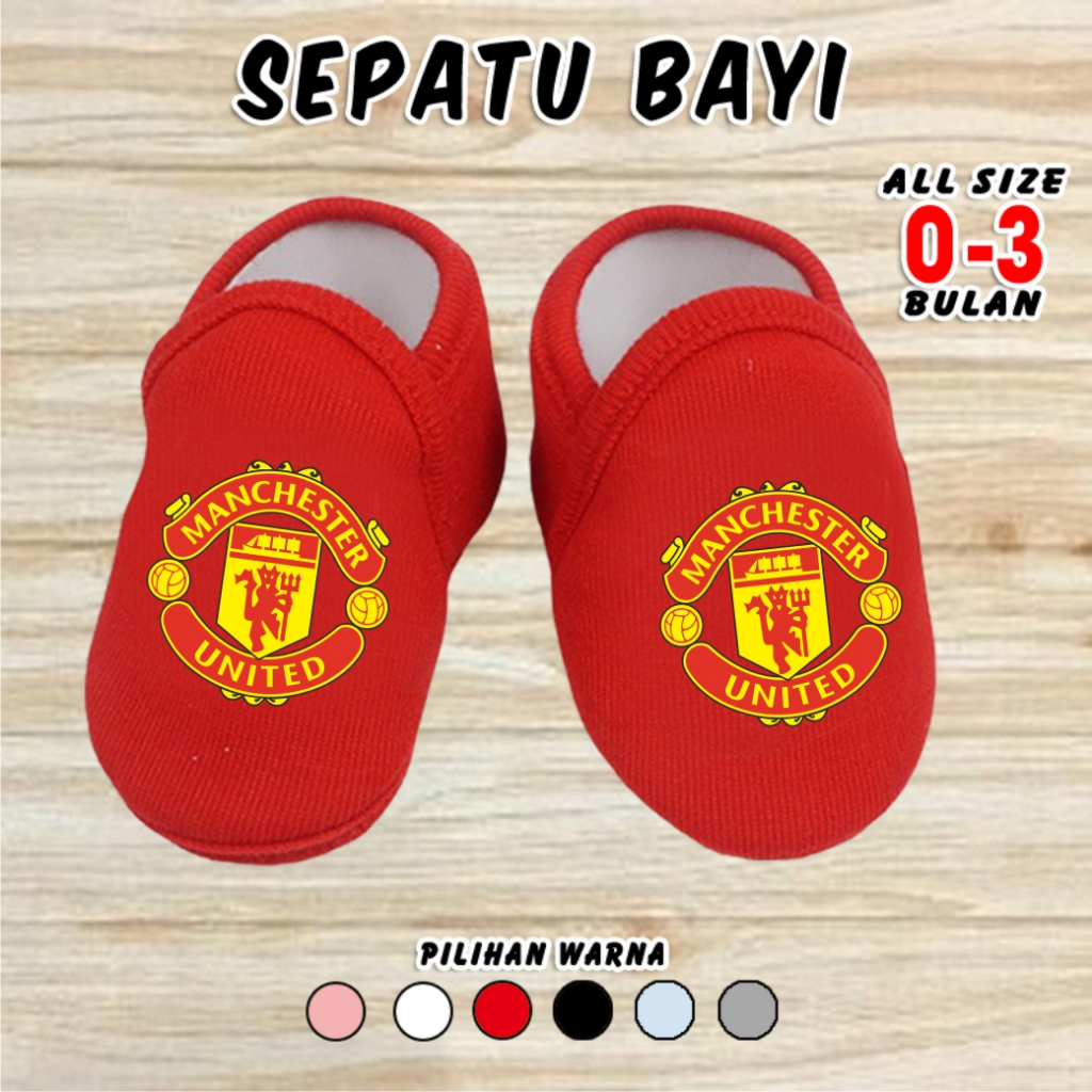Manchester United Mancunian Football Club Baby Shoes Prewalker Girls Boys Girls Boy Girl 0 3 Months Hampers Kado Baby Shoes Newborn Cute Shopee Singapore