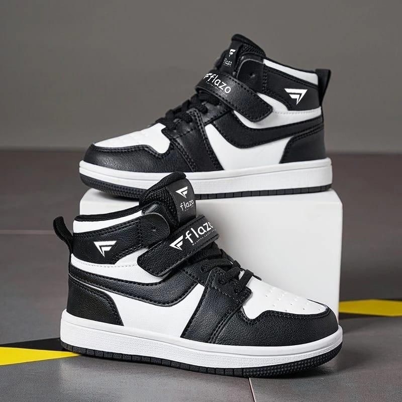FlAZO Sepatu sneakers Kids anak Laki Laki Perempuan Tali Velcro Sepatu Sekolah Boots size 31 - 40