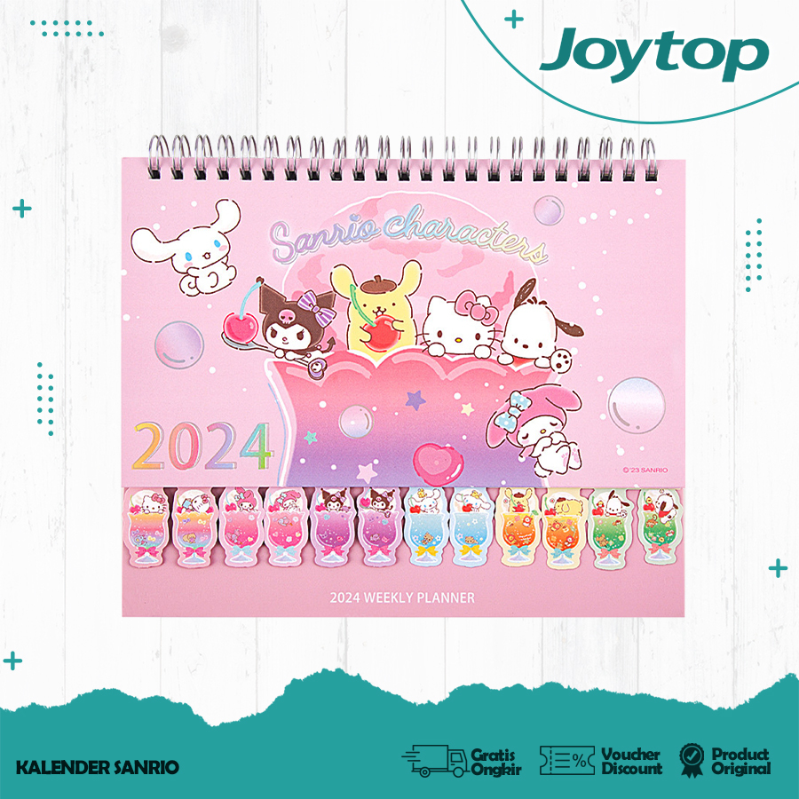 Joytop Sanrio Desk Memo Calendar 2024 Shopee Singapore