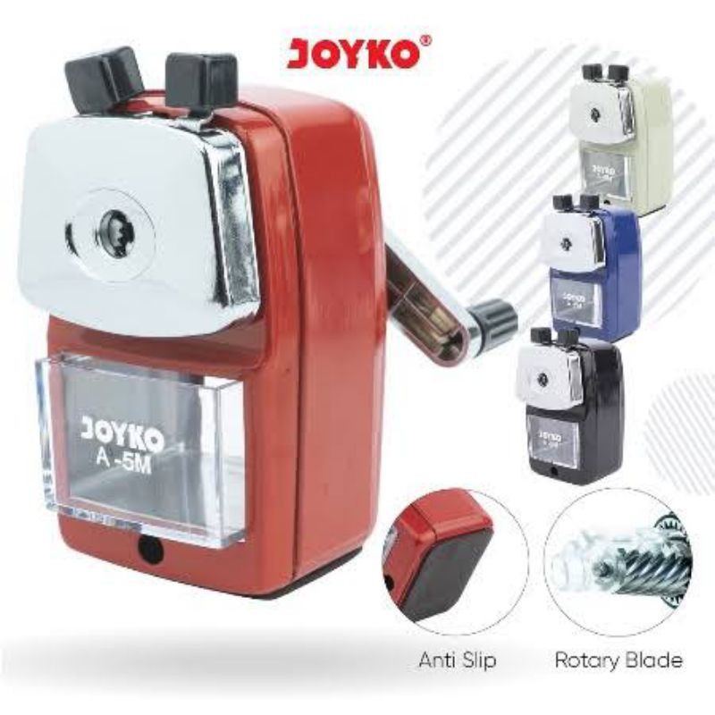 JOYKO A5M MINI STAINLESS STEEL PENCIL SHARPENER SMALL IRON ROTARY TABLE ...