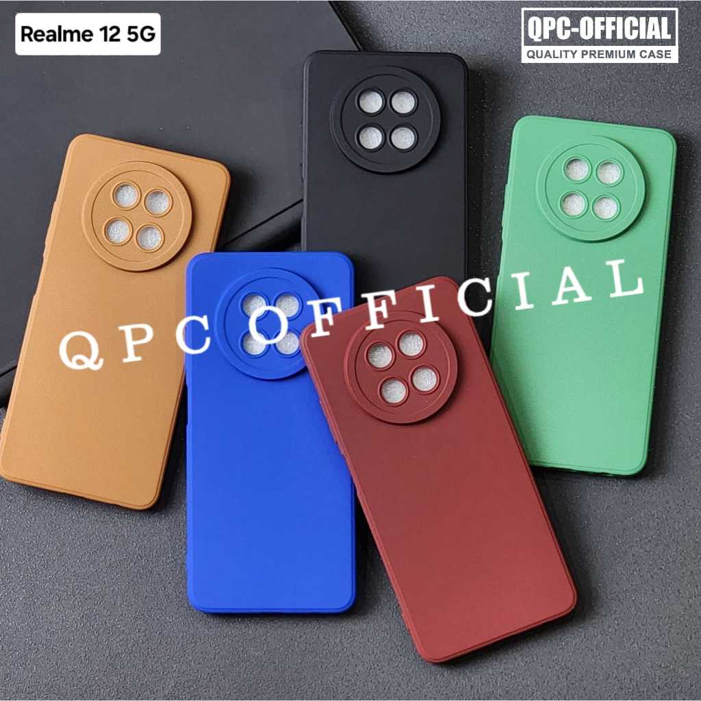 Realme 12 5g Realme 13 5g Case Pro Kamera Case Slim BlackMatte Silikon Warna Case Realme 12 5g Realme 13 5g CPRO
