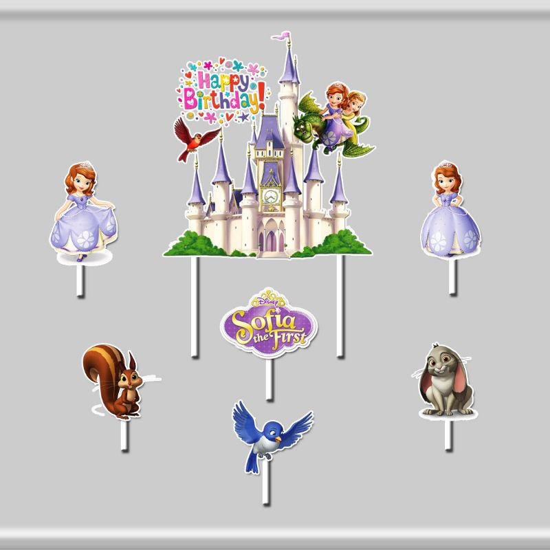 Sofia the first theme cake topper birthday cake decoration | Shopee ...