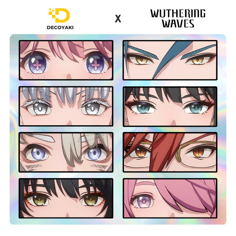 Wuthering Waves Hologram Slap Sticker All Characters, Hologram ...