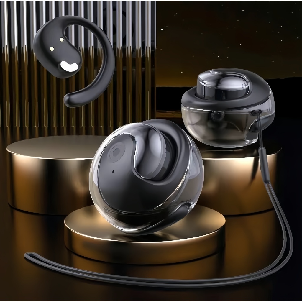 MATEI COD Headset Bluetooth GT50 Open Ear Bone Earphone Bliuetooth Headphone Conduction Noise Reduction HiFi Sound TWS Sport - Gambar 2