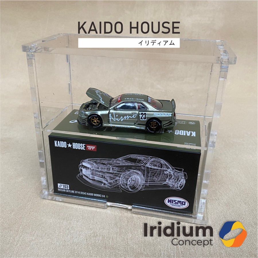 MINIGT KAIDO★HOUSE アクリルケースセット 2個 中古 Acrylic Box 4mm Mini GT Kaido House/ Tarmac/ Inno64 Premium