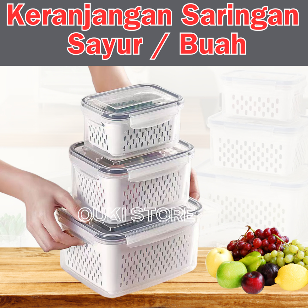 OKS Fruit Vegetable Strainer Basket Food Container Vegetable Dryer ...