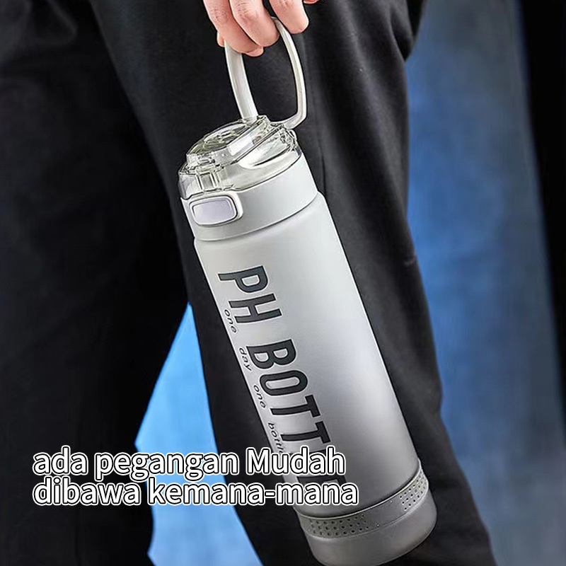 Yawang Botol Minum 1L Free Stiker Aesthetic - Gambar 4