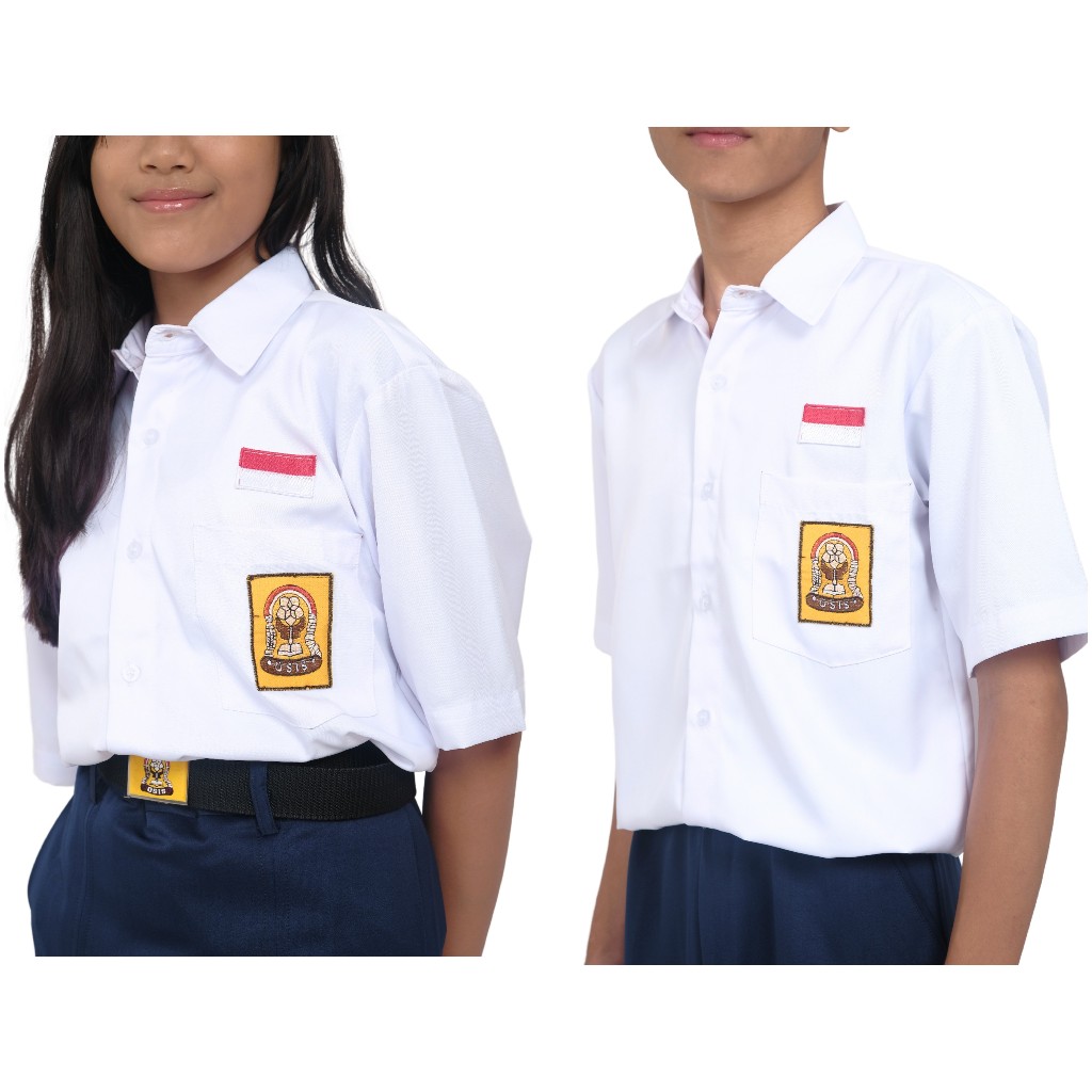 KEMEJA SERAGAM SEKOLAH SMP MTs PENDEK PANJANG PRIA WANITA WARNA PUTIH BAHAN PREMIUM TEBAL - Gambar 4