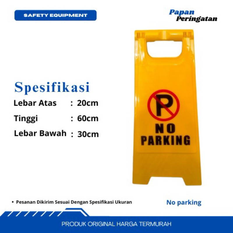 No parking Sign No parking Sign Portable parking Caution Sign | Shopee ...