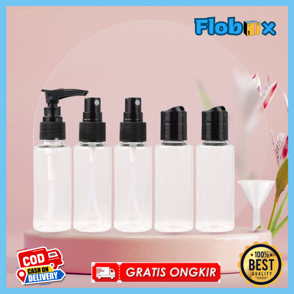 SAMPO Mini Travel Bottle Set 5 Pcs Refill Soap Shampoo Refill Traveling ...