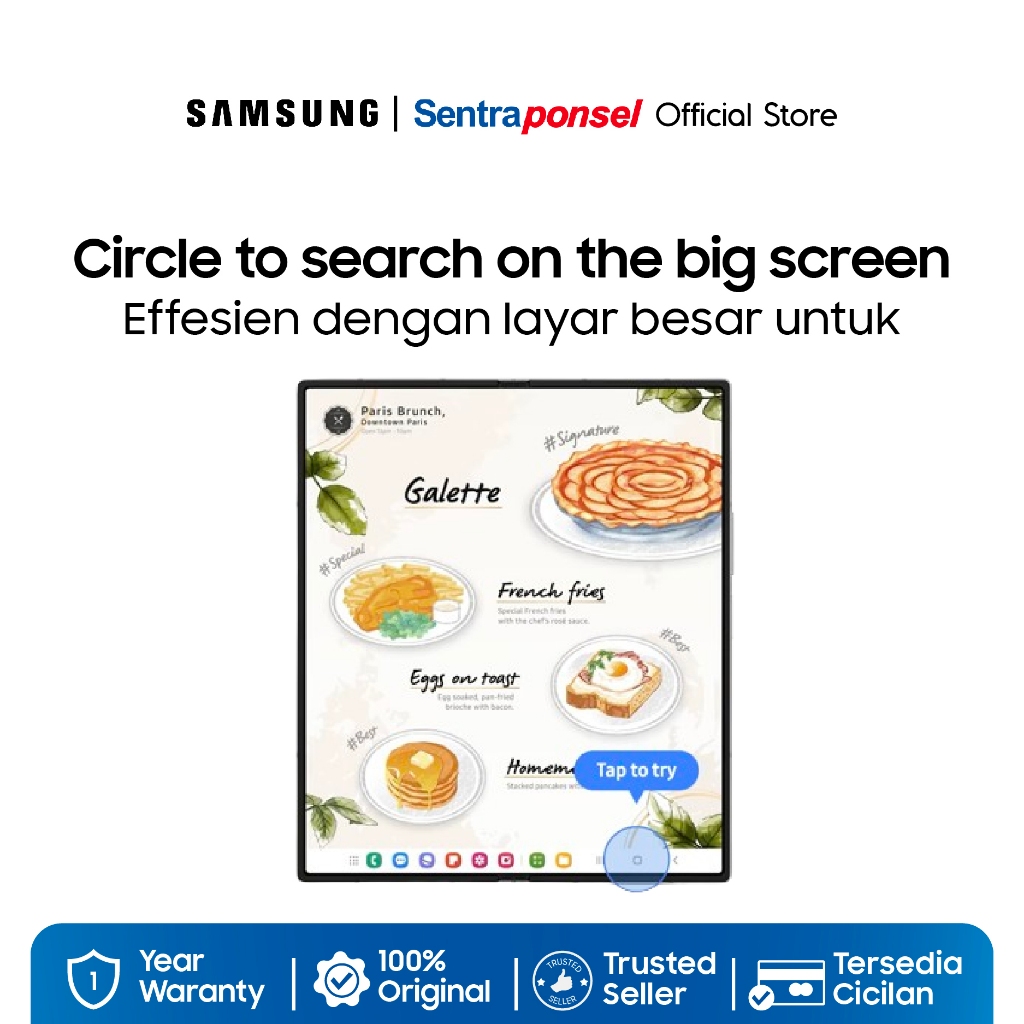 Samsung Galaxy Z Fold 6 5G NFC 12GB/256GB 12GB/512GB - Garansi Resmi - - Gambar 4