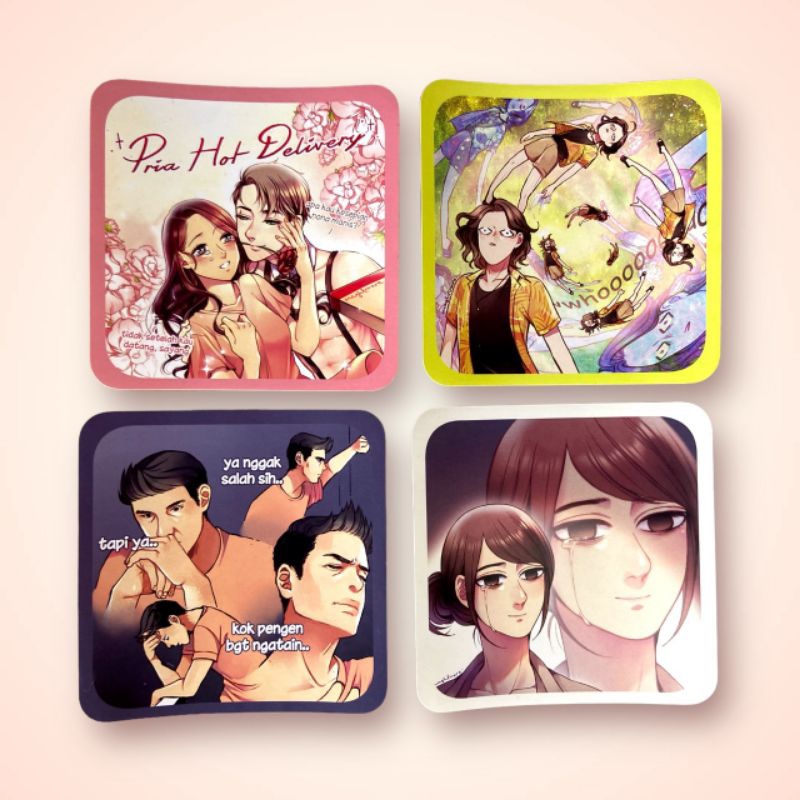 Maghfirare Comic Panel Sticker | Cute Meme Anime Sticker 10cm | Shopee ...