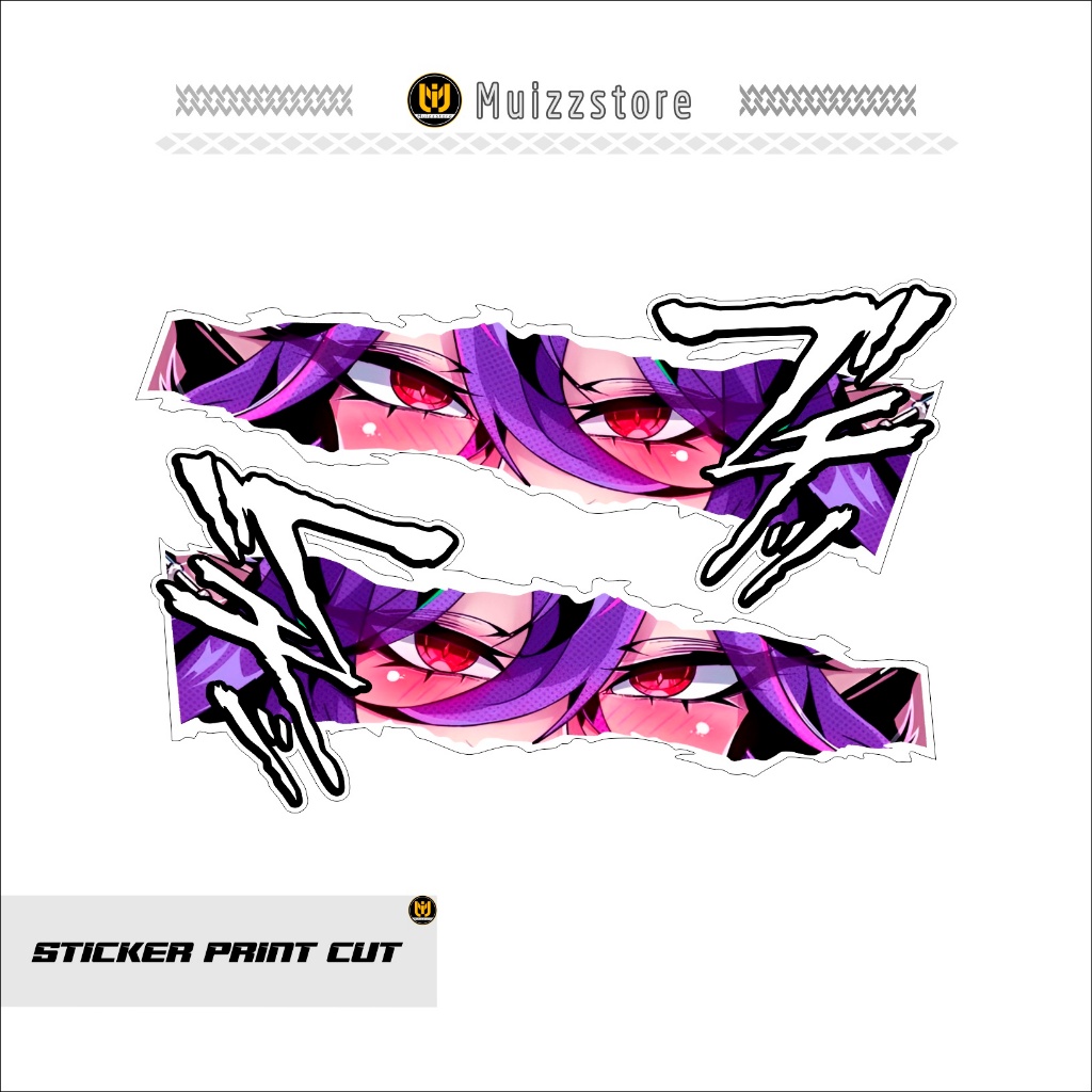 MATA Print CUT STICKER / EYE STICKER / KAWAII LOOK EYES MOTIF / STOCK ...