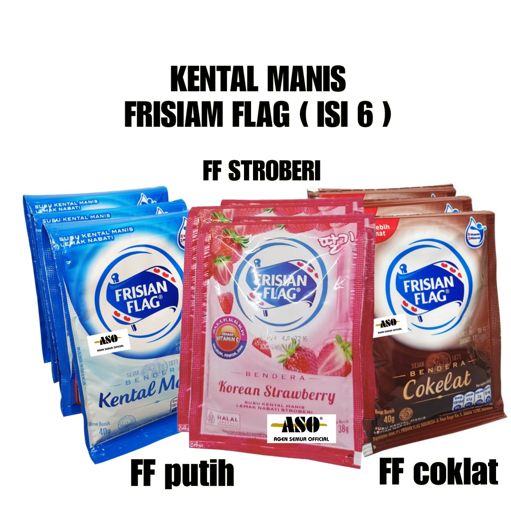 Frisian Flag susu Kental Manis Sachet / sak ( isi 6pc) - Gambar 3