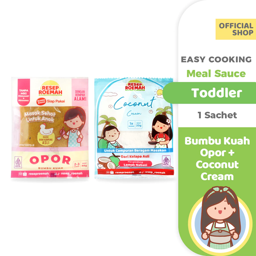 Resep Roemah Bumbu Instan Anak dengan Santan Krim Kelapa / Kids Instant Seasoning Homemade with Organic Coconut Cream / Bumbu Mpasi / No MSG - Gambar 3