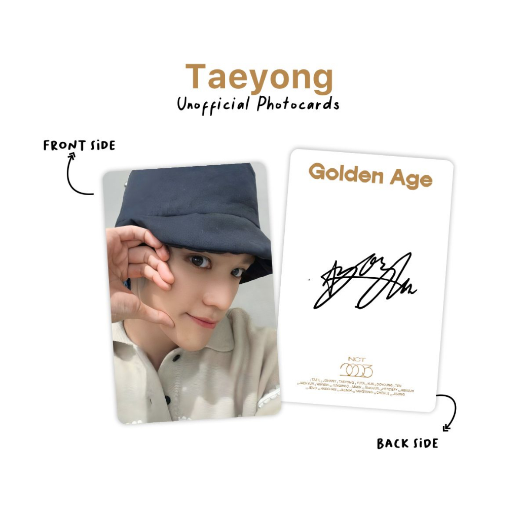 Nct 2023 Golden Age Unofficial Premium Photocard | Shopee Singapore
