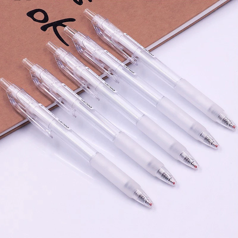 Deli Gel Pen Pulpen Gel Retractable Tinta Hitam 0.5mm A057B-01 1 pcs - Gambar 4