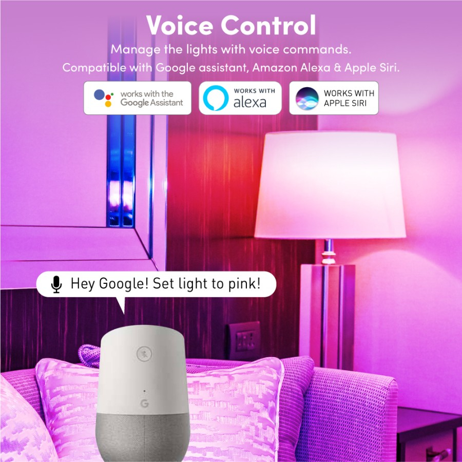 Prolink Smart LED WIFI + BLUETOOTH 9W Paket 2 Pcs Lebih Hemat - Gambar 3