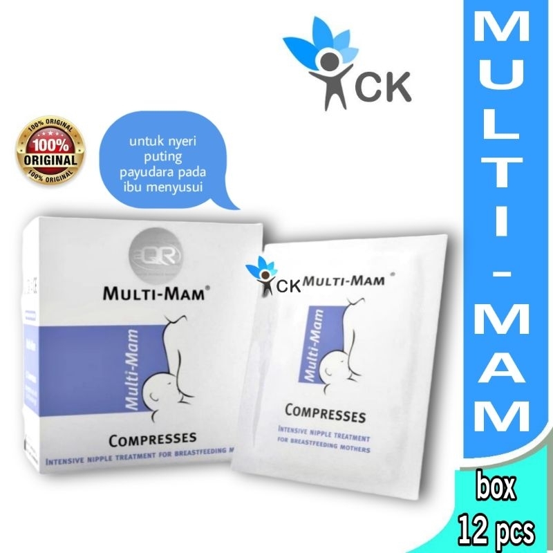 Multimam MULTIMAM COMPRESS BOX Contains 12 Compresses With Natural