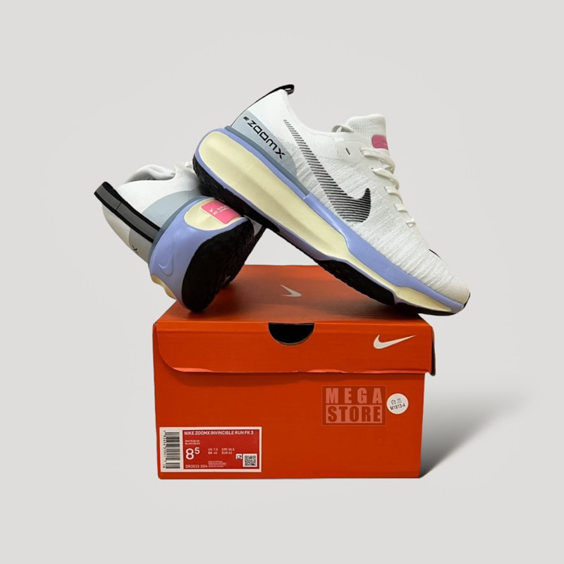 Nike ZoomX Invincible Run Flyknit 3 White PERFECT PAIRS | Shopee