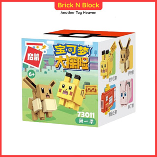 8Pcs/Set Pokemon Quest Building Blocks Pikachu Mewtwo Charmander Eevee  Squirtle Bulbasaur Grand Adventure Series Anime Toy Gifts