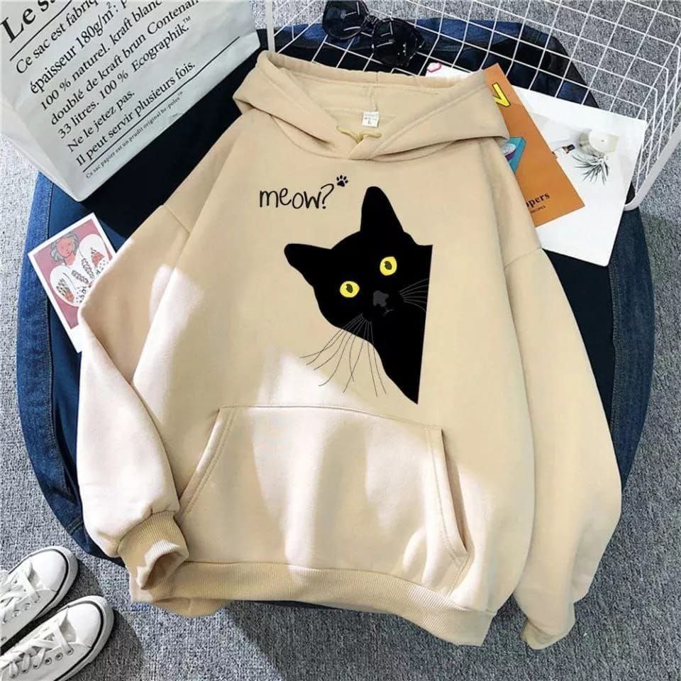Meow Hoodie Sweater/Outer Jacket Women Kotif Cat Beanie Jacket | Shopee  Singapore