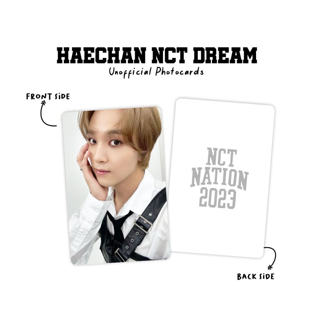Nct Nation 2-sided Premium Photocard 2023 Unofficial | Shopee