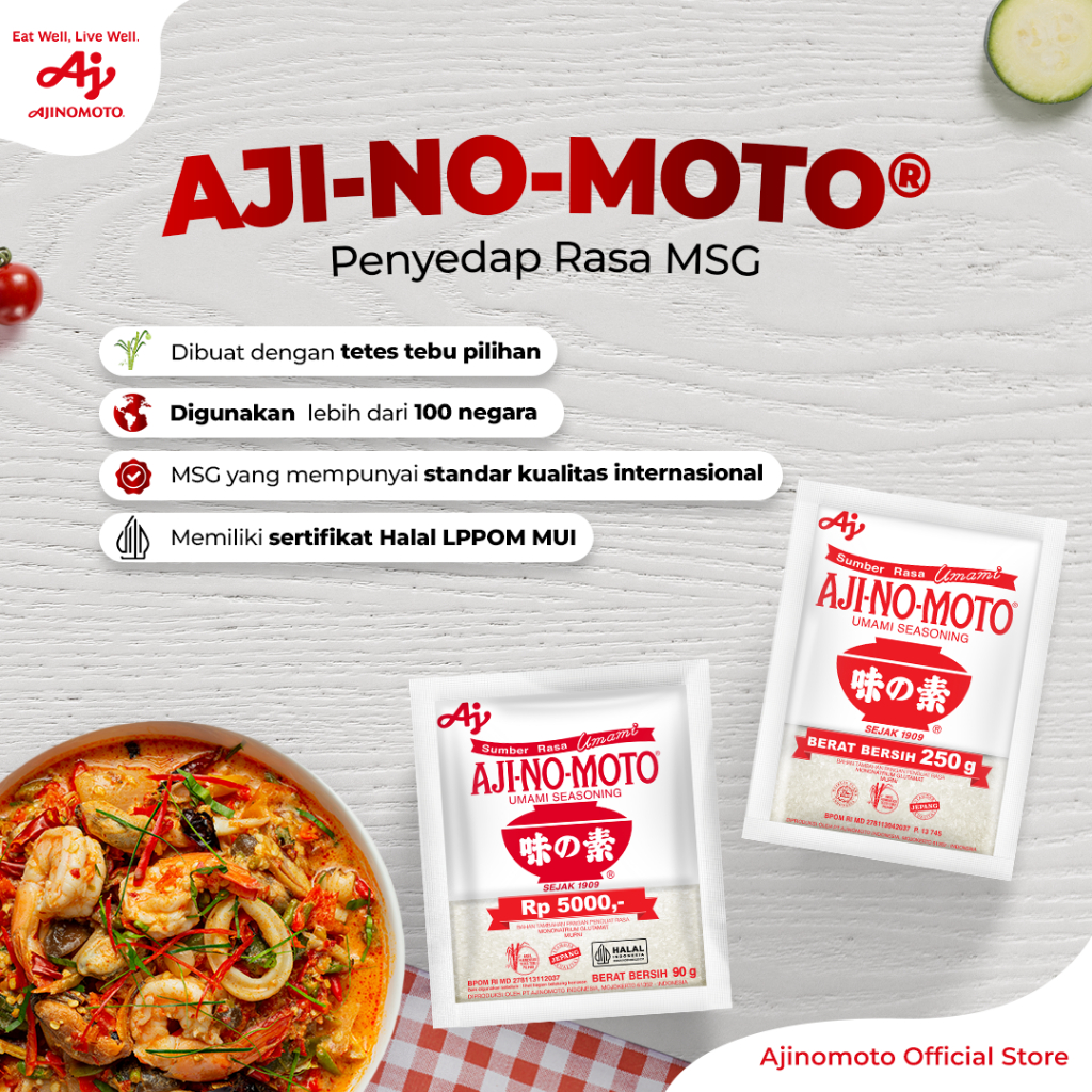 Ajinomoto Penyedap Rasa MSG 90G 5pcs Umami Lezat - Gambar 3