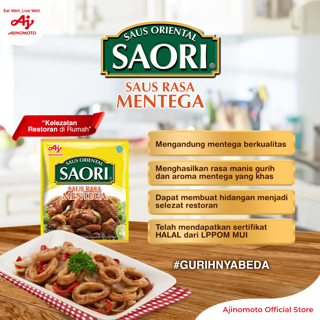 Saori Saus Mentega Oriental 5pcs Rasa Gurih - Gambar 3