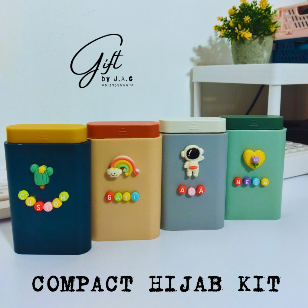 Compact HIJAB KIT | Hijab KIT | Pin Needle SET | Pink Needle Box ...