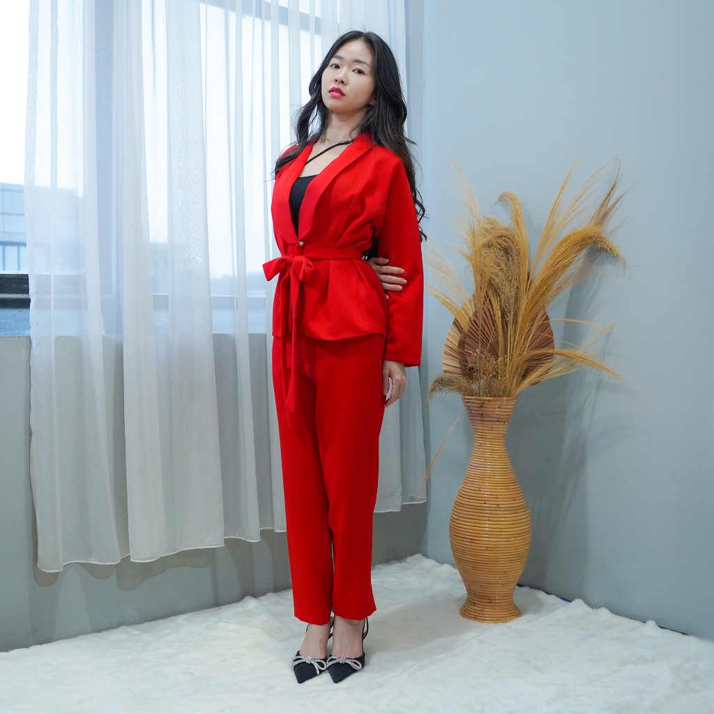 Michael's Collection - One Set Blazer Butterfly and Pants Miso