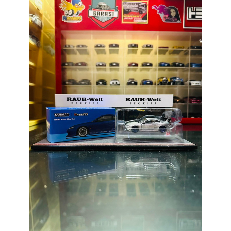 Tarmac Works Vertex CHASE Nissan Silvia S15 Blue Metallic | Shopee ...