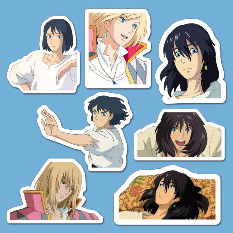 Anime Sticker howls moving castle Sticker ghibli Anime howls shopie ...