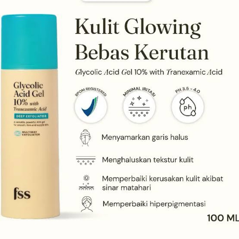 FSS For Skin Teeth Sake Exfoliating Serum Glycolic Gel, Lactic ...