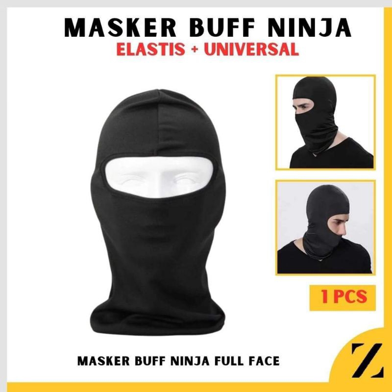 Plain black full face fishing Buff | Shopee Singapore