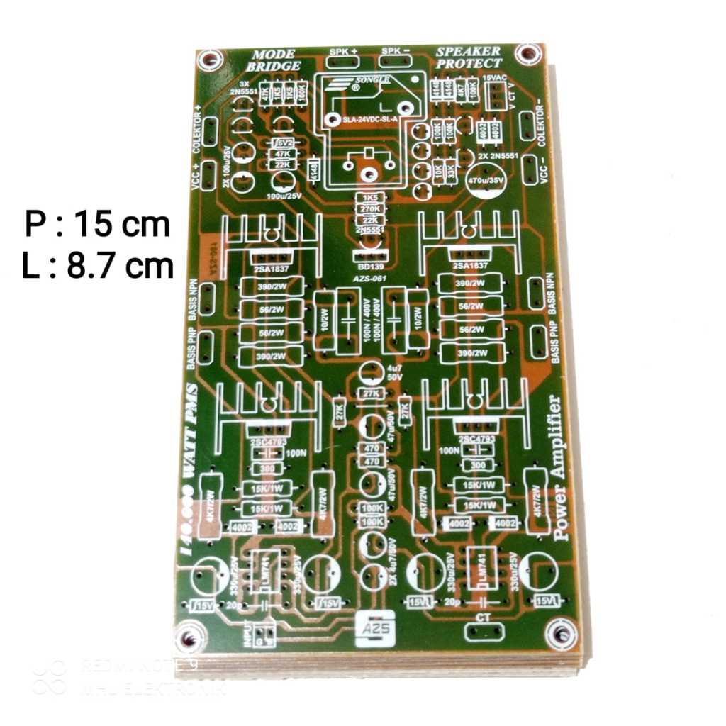 Pcb Power Amplifier 140W BTL Include Speaker Protector | Shopee Singapore