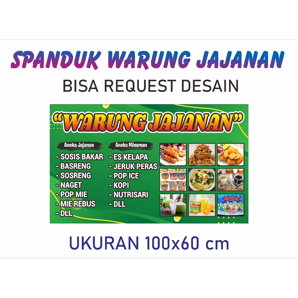 Snack Stall Banners Can Request Names/menu/Pictures | Shopee Singapore