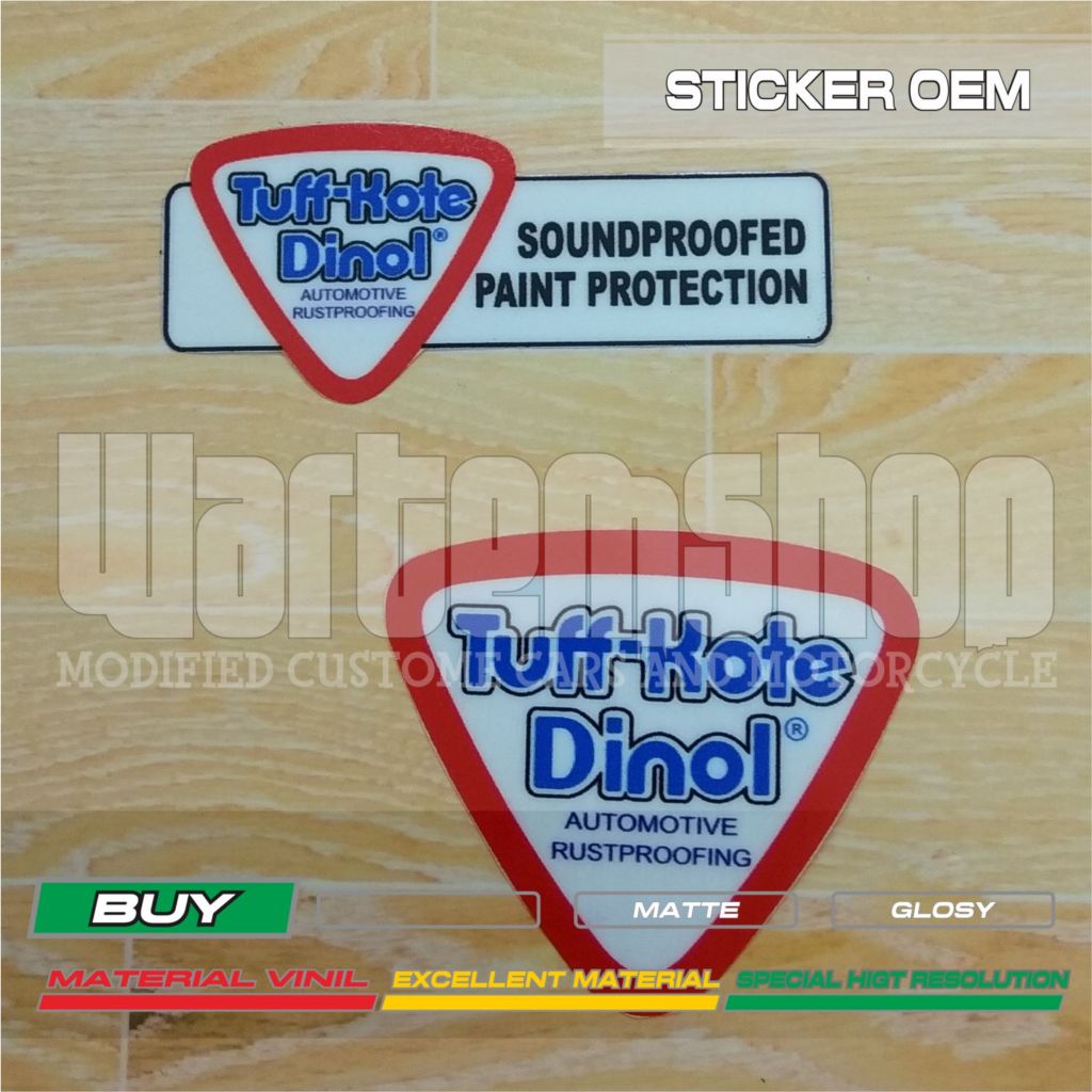 Inner stick tuff kote dinol sticker | Shopee Singapore