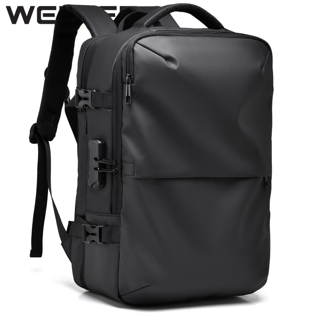 Weixier B700 Men's Backpack Laptop Backpack Expandable USB Port Anti ...