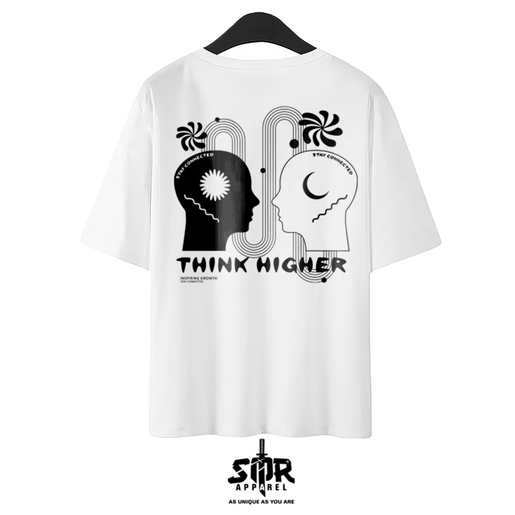 Smr APPAREL - Think Higher Cotton Combed 24s Oversized T-Shirt for Men ...
