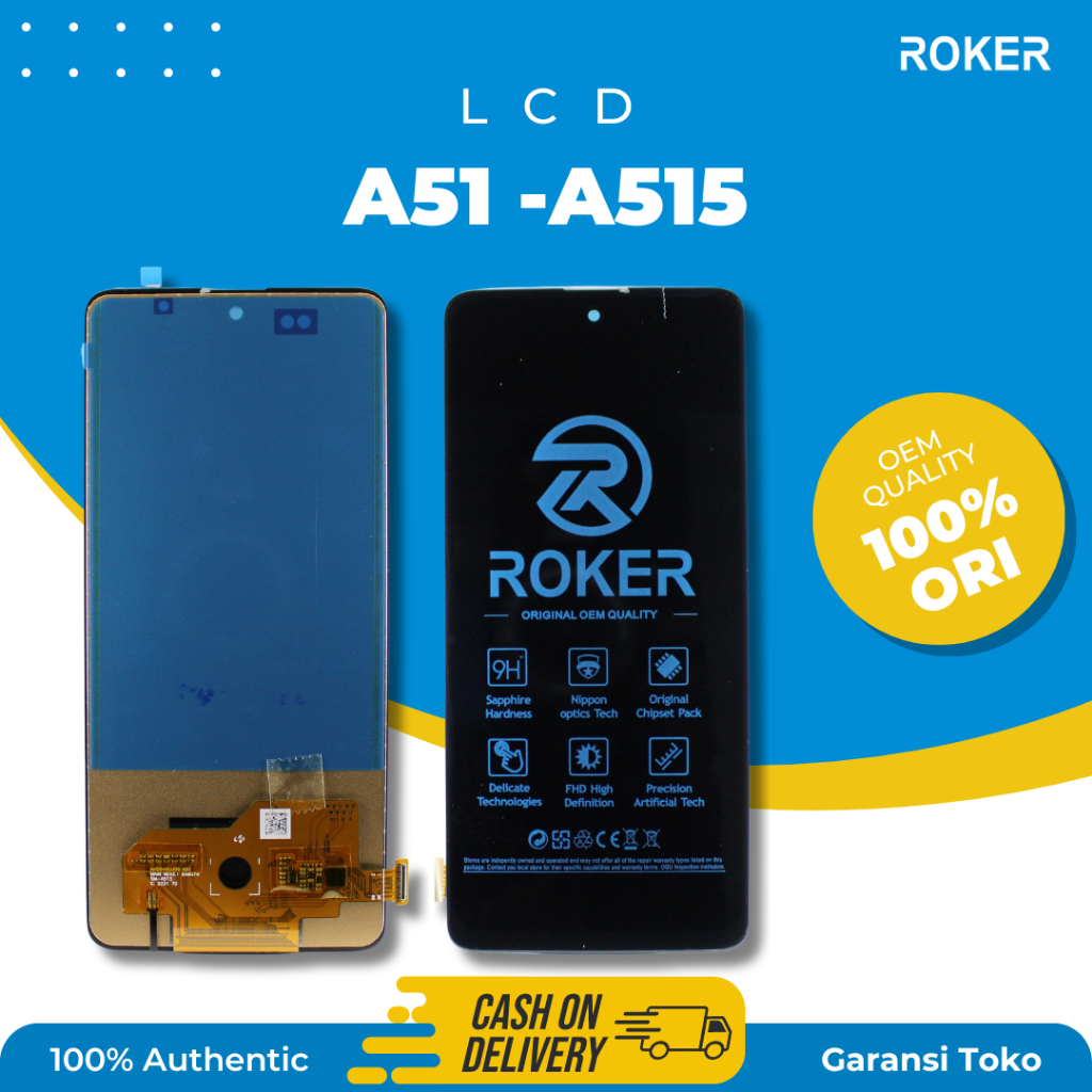 ROKER LCD TOUCHSCREEN SAMSUNG A51 / A515 LCD FULLSET ORIGINAL BY ROKER