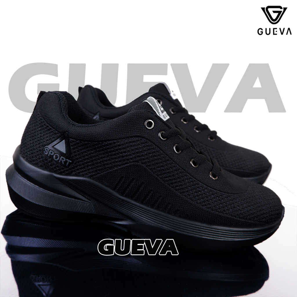 Sepatu Pria Sneakers Olahraga Ringan New Sport Unisex Sekolah Hitam Running Size 36-43 Bisa COD - Gambar 2