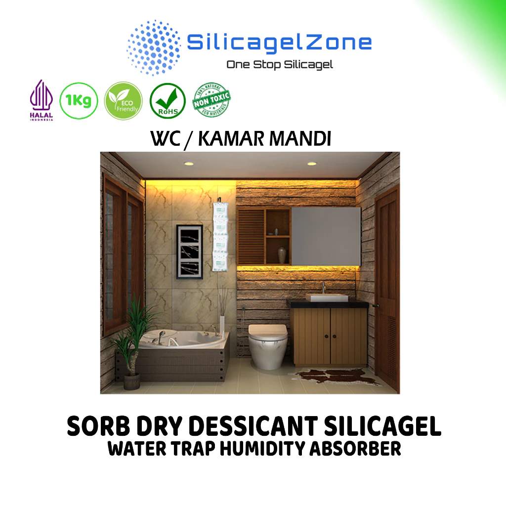 Sorb Dry Penyerap Lembab Ruangan Silica Gel untuk Kontainer / Lemari - Gambar 4
