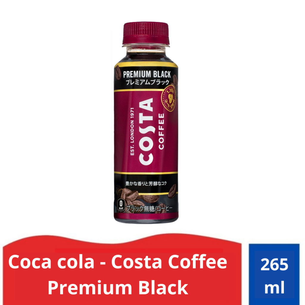 Coca cola-Costa Coffee Premium Black Coffee 265ml | Shopee Singapore