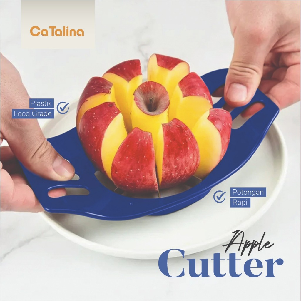 CaTalina Alat Pemotong Apel Slicer Pisau Kupas Buah Stainless