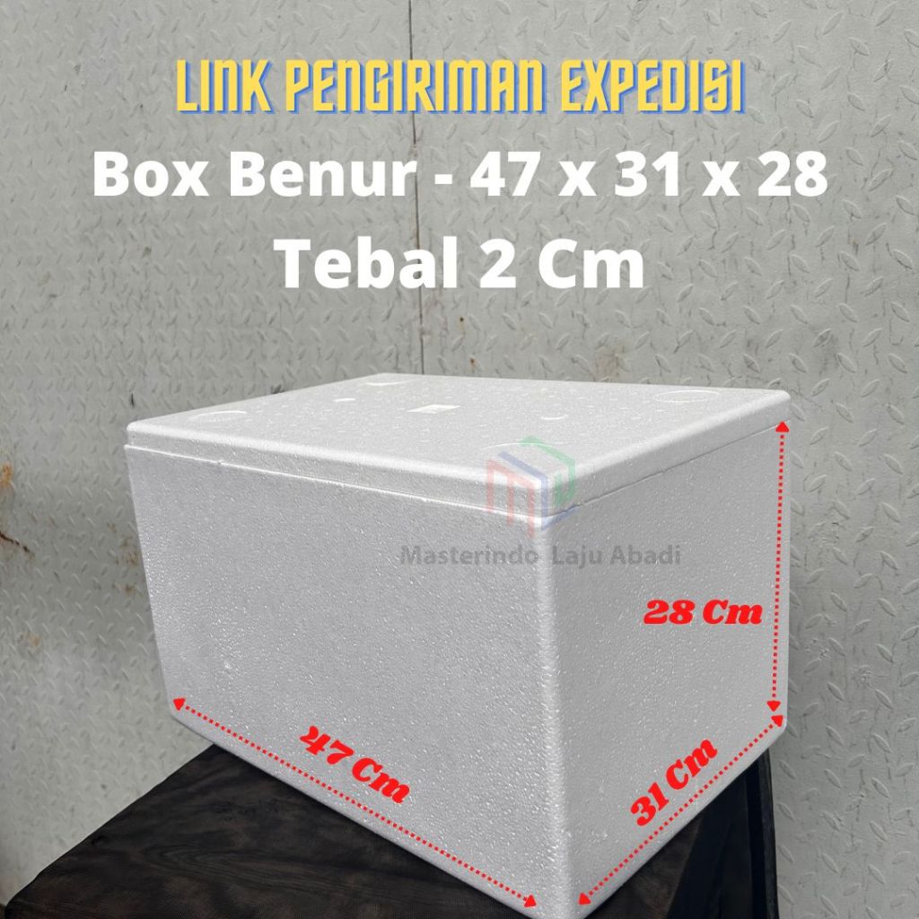 Styrofoam Box Benur 47x31x28 Cm) | Shopee Singapore