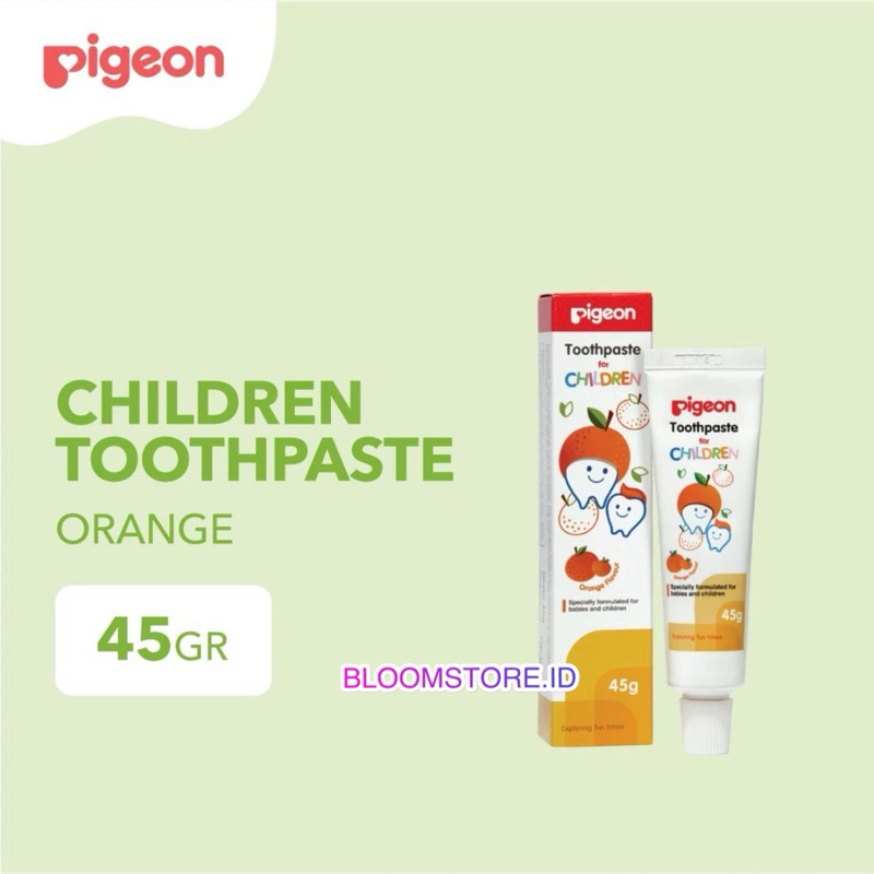 Pigeon Toothpaste Toothpaste Baby Children Without No Fluoride Free 45g
