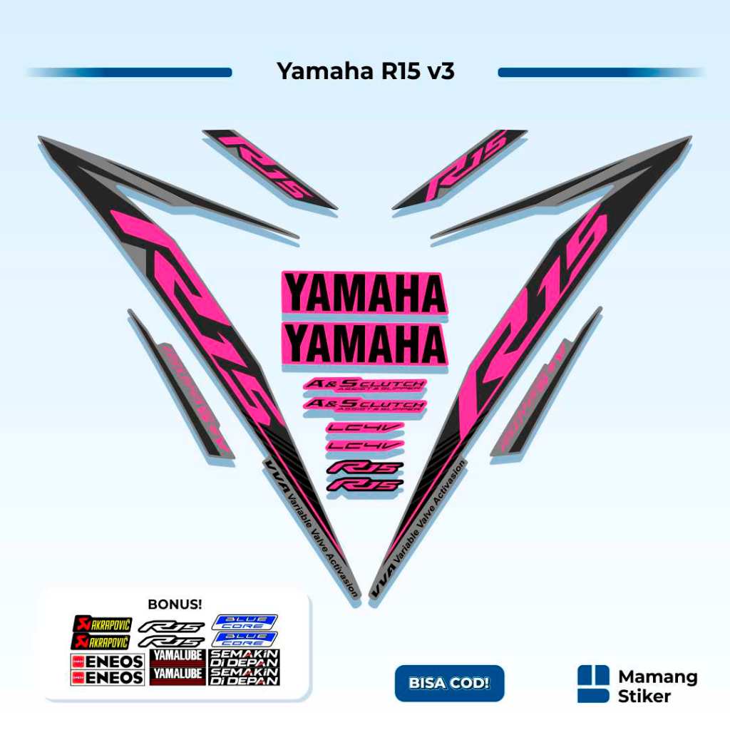 Striping R15 v3 Variation (11) Full Body Simple Yzf Cool 2017 2018 2019 ...